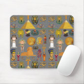 Alte ägyptische Hieroglyphie-Muster Pharao Mousepad (Mit Mouse)