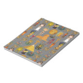 Alte ägyptische Hieroglyphie-Muster Pharao Notizblock (Rotiert)