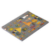 Alte ägyptische Hieroglyphie-Muster Pharao Notizblock (Linke Seite)