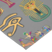 Alte ägyptische Hieroglyphie-Muster Pharao Tischdecke (Schrägansicht)