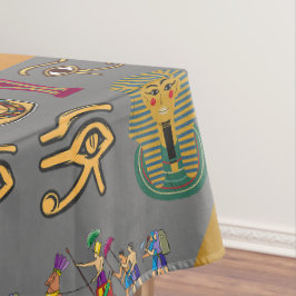 Alte ägyptische Hieroglyphie-Muster Pharao Tischdecke