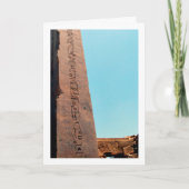 Alte Ägyptische Hieroglyphische Obelisk, Luxor Karte (Vorderseite)