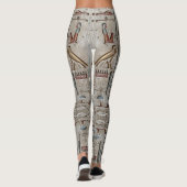 Alte ägyptische Hieroglyphische Symbol Pharaohs Leggings (Rückseite)