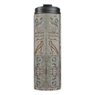 Alte ägyptische Hieroglyphische Symbol Pharaohs Thermosbecher
