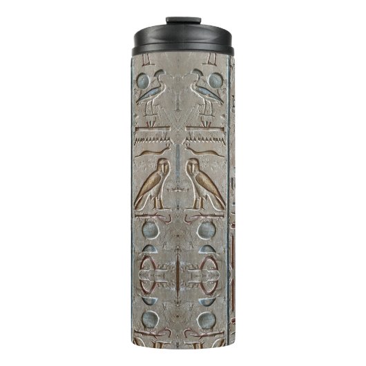 Alte ägyptische Hieroglyphische Symbol Pharaohs Thermosbecher (Vorderseite)