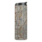 Alte ägyptische Hieroglyphische Symbol Pharaohs Thermosbecher (Nach links gedreht)