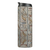 Alte ägyptische Hieroglyphische Symbol Pharaohs Thermosbecher (Nach rechts gedreht)