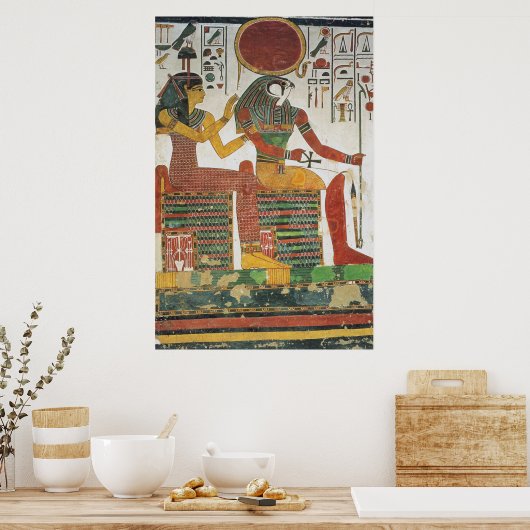 Alte Ägyptische Horusdrucke Poster (Küche)