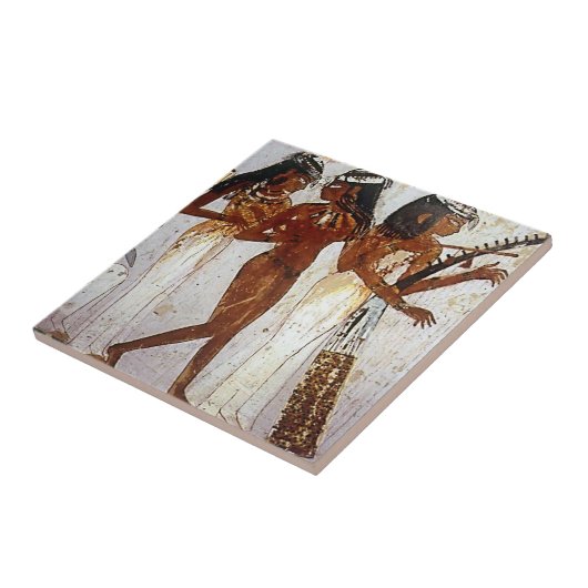 Alte ägyptische Keramik Tile Fliese (Seite)