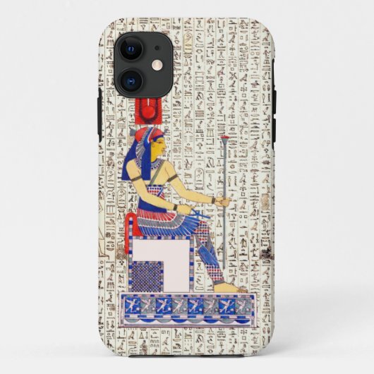 Alte ägyptische Königin Hieroglyphics Design Case-Mate iPhone Hülle (Rückseite)