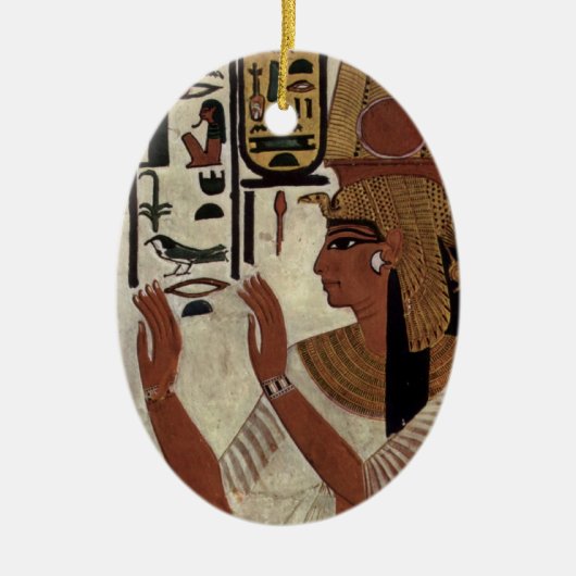 Alte ägyptische Königin [Nefertari] Keramikornament (Vorne)