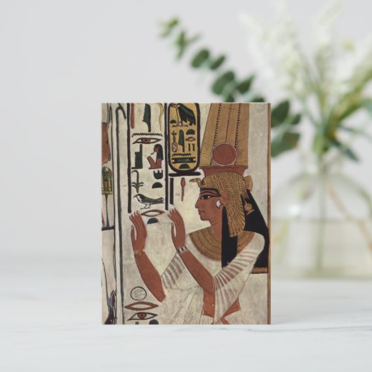 Alte ägyptische Königin [Nefertari] Postkarte (Stehend Vorderseite)