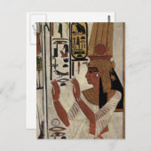 Alte ägyptische Königin [Nefertari] Postkarte (Vorne/Hinten)