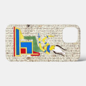 Alte ägyptische Königspharaoh-Hieroglyphics-Design Case-Mate iPhone Hülle (Rückseite (Horizontal))