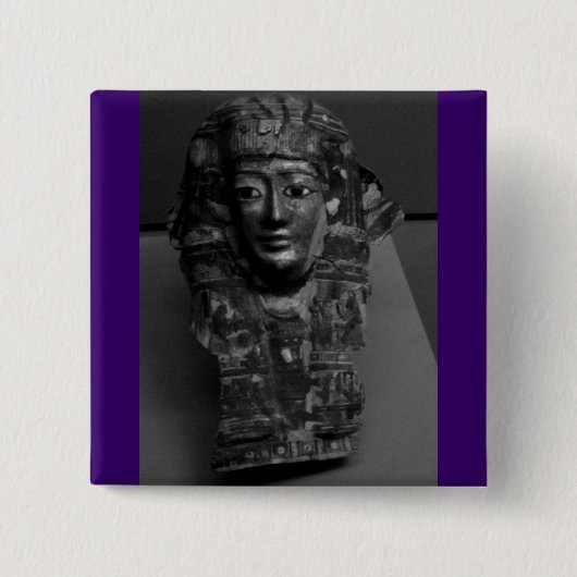Alte ägyptische Kunst B+W Button (Vorderseite)
