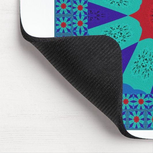 Alte ägyptische Kunst: Ein lebendiger Mandala. Mousepad (Ecke)