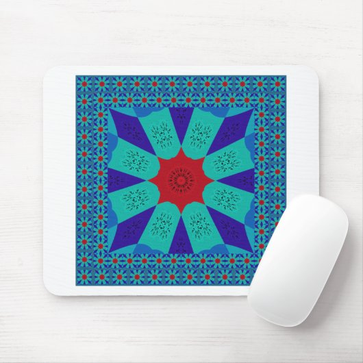 Alte ägyptische Kunst: Ein lebendiger Mandala. Mousepad (Mit Mouse)