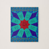 Alte ägyptische Kunst: Ein lebendiger Mandala. Puzzle (Vertikal)