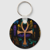 Alte ägyptische Kunstsymbole & Copper Ankh Schlüsselanhänger (Vorderseite)