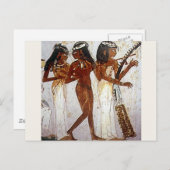 Alte ägyptische Musik Postkarte (Vorne/Hinten)