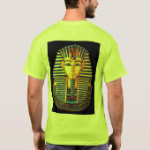 Alte Ägyptische Pharao Tutankhamun Goldmaske T-Shirt (Rückseite)