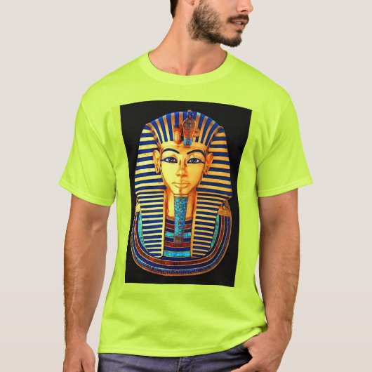 Alte Ägyptische Pharao Tutankhamun Goldmaske T-Shirt (Vorderseite)