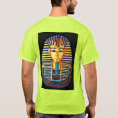 Alte Ägyptische Pharao Tutankhamun Goldmaske T-Shirt (Rückseite)