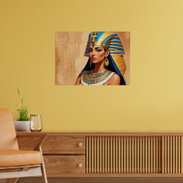 Alte ägyptische Pharaonen-Kunst – Zeitlose Pharaon Poster