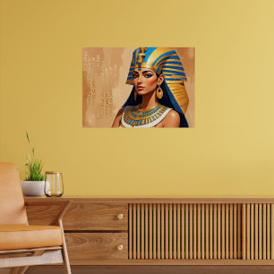 Alte ägyptische Pharaonen-Kunst – Zeitlose Pharaon Poster