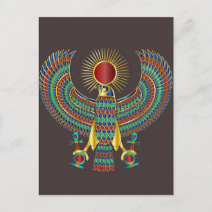 Alte ägyptische Postkarte Pharaonisches Art Desi