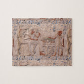 Alte ägyptische Pyramide Hieroglyphen Puzzle (Horizontal)