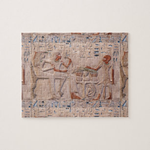 Alte ägyptische Pyramide Hieroglyphen Puzzle