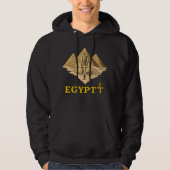 Alte ägyptische Pyramide-Sphinx-heilige Geometrie Hoodie (Vorderseite)