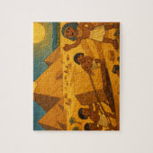 Alte ägyptische Pyramiden Power Puzzle Gold (Vertikal)