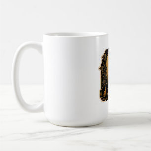 Alte ägyptische schwarze Katze Bastet Tasse Kaffeetasse