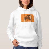 Alte ägyptische Sphinx fett Orange und Braun Hoodie (Vorderseite)
