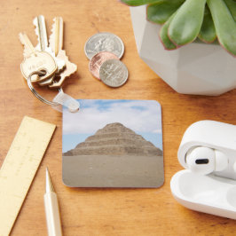 Alte ägyptische Stufenpyramide von Djoser Saqqara Schlüsselanhänger