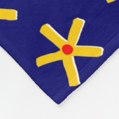 Alte ägyptische Styling-Muster v2 - Deep Navy Fleecedecke (Ecke)