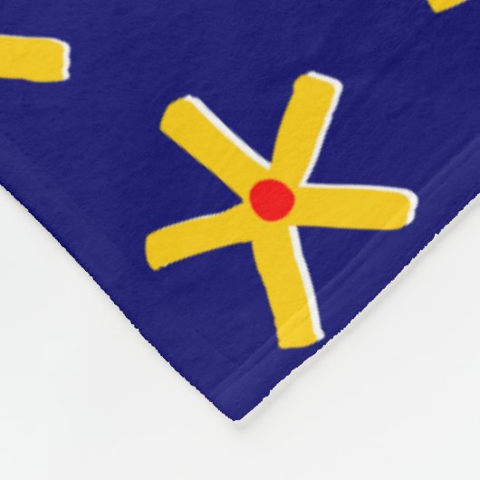 Alte ägyptische Styling-Muster v2 - Deep Navy Fleecedecke (Ecke)