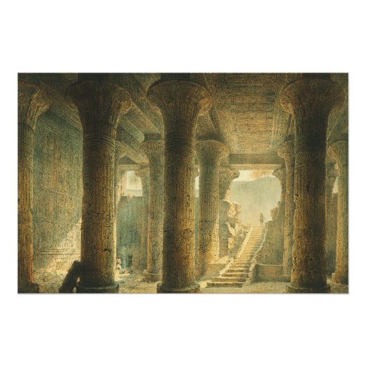Alte ägyptische Tempel von Esna Poster (Vorderseite)