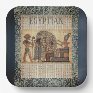 Alte ägyptische Vintage-Kultur, Originaldesign Pappteller