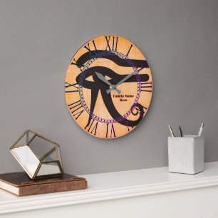 Alte ägyptische Wall-Uhr Große Wanduhr