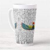 Alte ägyptische Winged Scarab Mouse Pad Kaffee Mu Milchtasse (Linke Ecke)