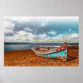 Alte Aiola. Traditionelles portugiesisches Boot am Poster (Vorne)