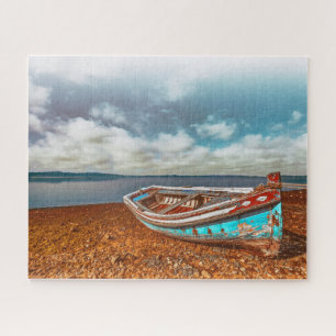 Alte Aiola. Traditionelles portugiesisches Boot am Puzzle