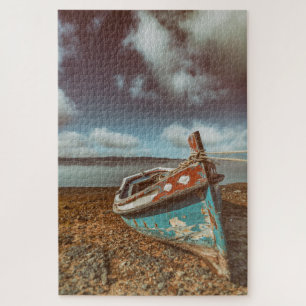 Alte Aiola. Traditionelles portugiesisches Boot am Puzzle
