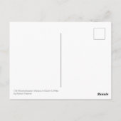 Alte akkubetriebene Postbox Schwarz/Weiß Postkarte (Rückseite)