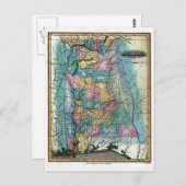 Alte Alabama Karte 1826 (Vorne/Hinten)