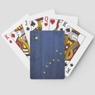 Alte Alaska-Flagge Spielkarten