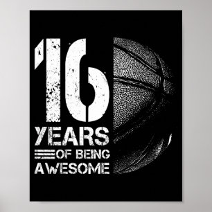 Alte alberne Basketball-Basketball-Jahre Spieler 1 Poster